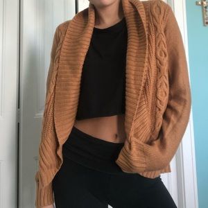 Burnt yellow oversized cardigan